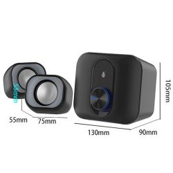 2.1 Alto-falantes NF4082 / 11w / USB 2.0 / Jack 3,5 mm / Preto / One+