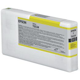 Original Epson T6534 Yellow Ink C13T653400 200ml