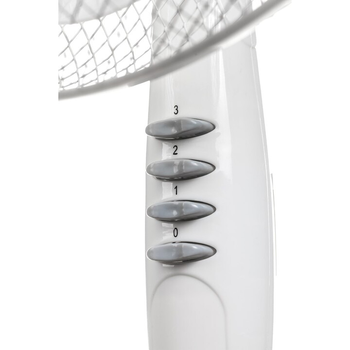 Activejet Regular WSR-40B, Pedestal Fan with Height Adjustment and Modern Home Design, White