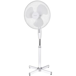 Activejet Regular WSR-40B, Pedestal Fan with Height Adjustment and Modern Home Design, White
