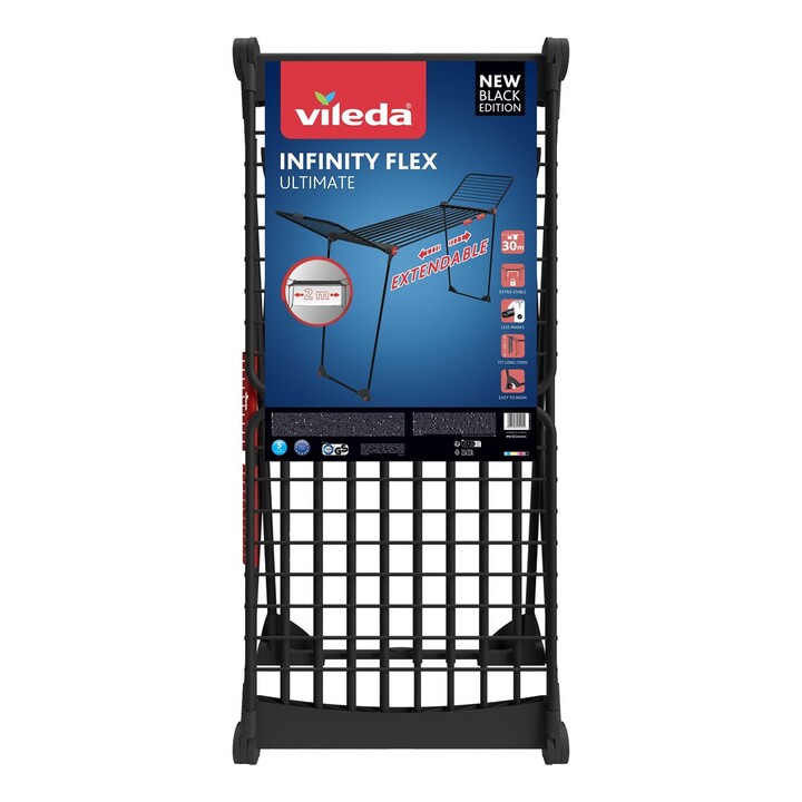 Vileda Infinity Flex Ultimate sèche-linge télescopique noir