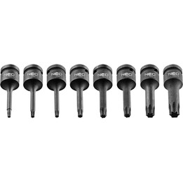 Neo Tools TOP-08-712, Torx Impact Bit Socket Set, Black