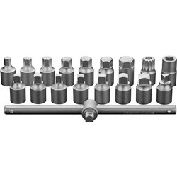 Conjunto de esgotadores de petróleo 18pcs, 3/8