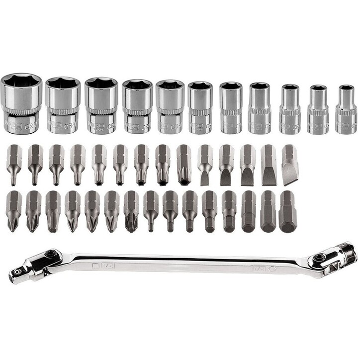 41 pezzi 1/4 Drive Socket e Bit Krench Set