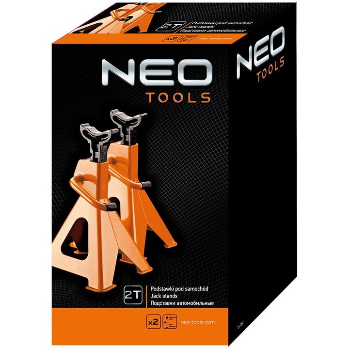Jack stands, 2t, 278-423mm, 2 pieces set