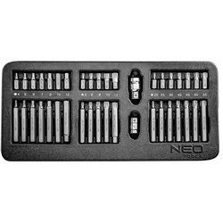Screwdriver bits 30-75 mm, set of 40 pcs, insert