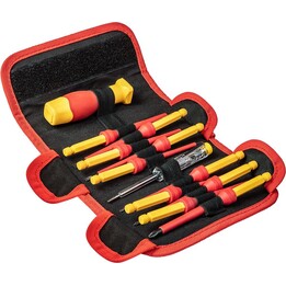 Insulated changeable screwdriver 1000V set, 12 pieces