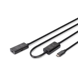 Cabo de extensão ativo Digitus USB 3.2 Gen1 5G, USB-C - USB-C, 10 m