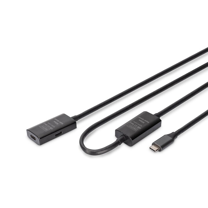 Digitus Aktives USB 3.2 Gen1 5G Verlängerungskabel, USB-C - USB-C, 10m