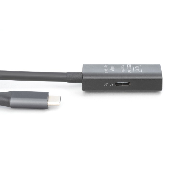 Digitus Aktives USB 3.2 Gen1 5G Verlängerungskabel, USB-C - USB-C, 10m