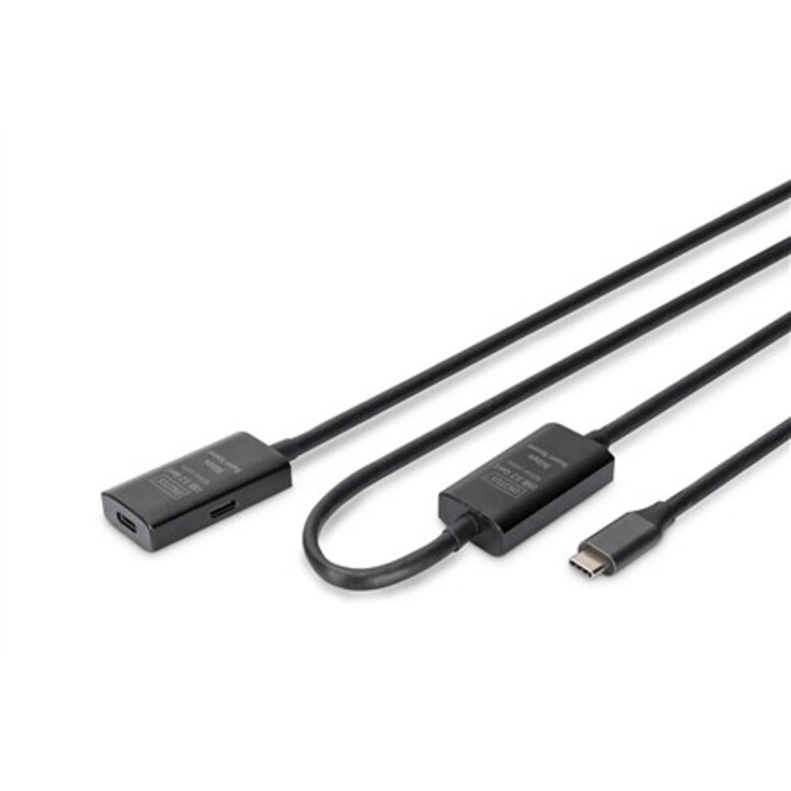 Digitus Aktives USB 3.2 Gen1 5G Verlängerungskabel, USB-C - USB-C, 10m