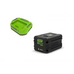 Batería de 60V 4Ah + cargador 2A Greenworks GSK60B4 - 2933807