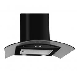 Campana de chimenea Akpo WK-4 Largo Eco 60 Montaje en la pared Negro