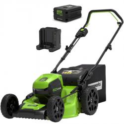 Cortacésped sin cable 60V 4Ah 46 cm Greenworks GD60LM46HPK4 - 2502807UB