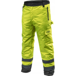 Calça de alta visibilidade, acolchoado, amarelo, tamanho m