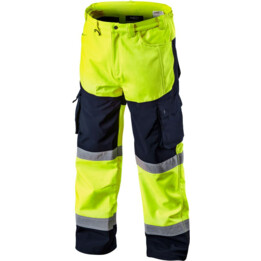 Pantaloni da lavoro ad alta visibilità softshell, giallo, taglia xxl