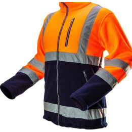 Chaqueta de vellón de alta visibilidad, naranja, tamaño xxl