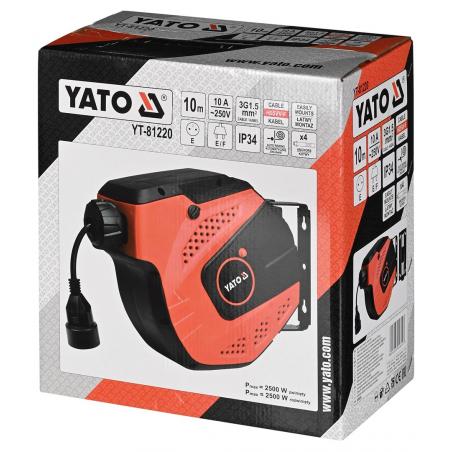 Yato YT-81220 enrollacables 1 salidas AC 20 m