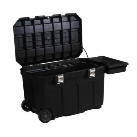 Stanley MOBILE Job Chest caja para equipo Maletín con ruedas Negro