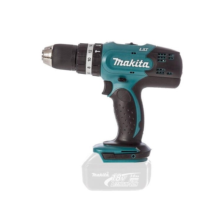 Makita DHP453Z taladro Sin llave 1,7 kg Negro, Verde, Plata