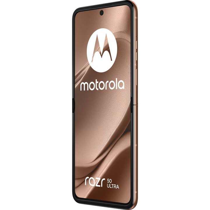 Motorola Razr 50 Ultra 5G 12 Go 512 Go, 17,5 cm (6,9) Dual Sim, Android 14, USB-C, 165 Hz, Mocha Brun