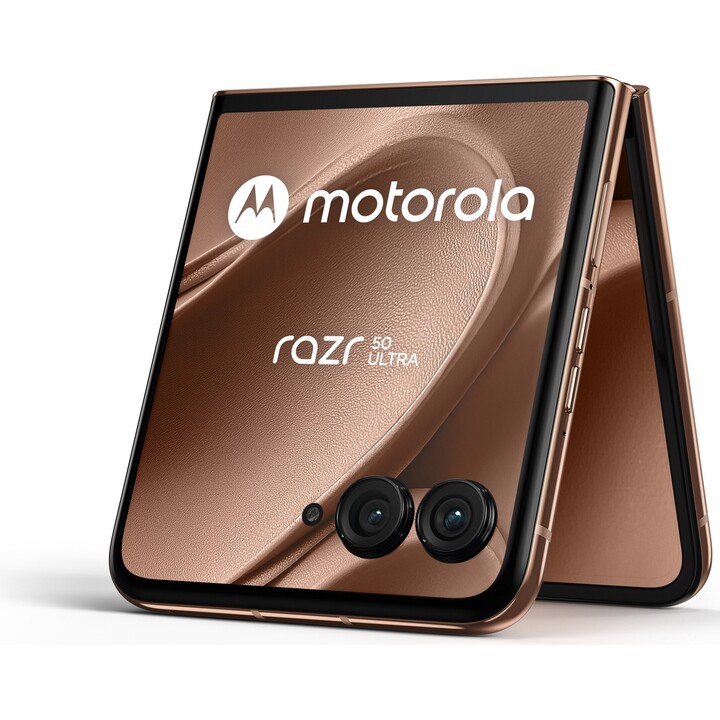 Motorola Razr 50 Ultra 5G 12 Go 512 Go, 17,5 cm (6,9) Dual Sim, Android 14, USB-C, 165 Hz, Mocha Brun