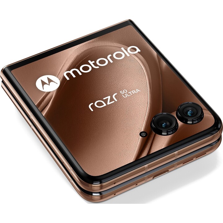 Motorola Razr 50 Ultra 5G 12 Go 512 Go, 17,5 cm (6,9) Dual Sim, Android 14, USB-C, 165 Hz, Mocha Brun