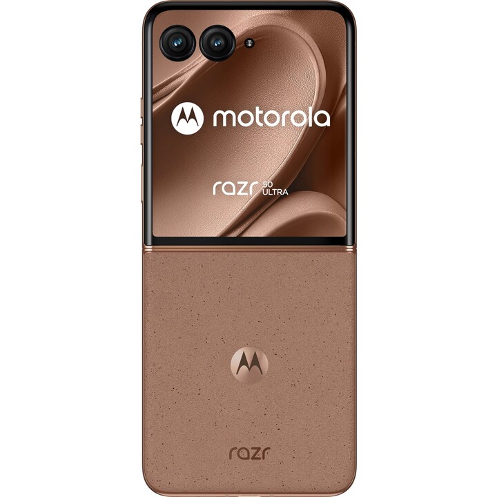 Motorola Razr 50 Ultra 5G 12 Go 512 Go, 17,5 cm (6,9) Dual Sim, Android 14, USB-C, 165 Hz, Mocha Brun