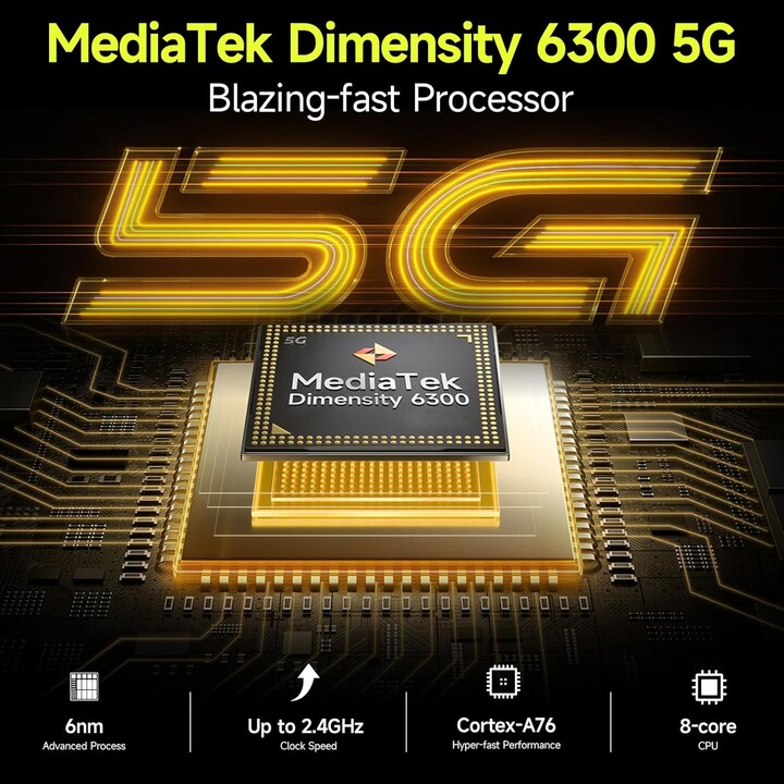 Ulefone Armor X31 Pro 5G, teléfono resistente, 16GB+256GB, Android 14, 6.56, 120Hz, 64MP+25MP+Cámara de 16MP, 6050 mAh, verde