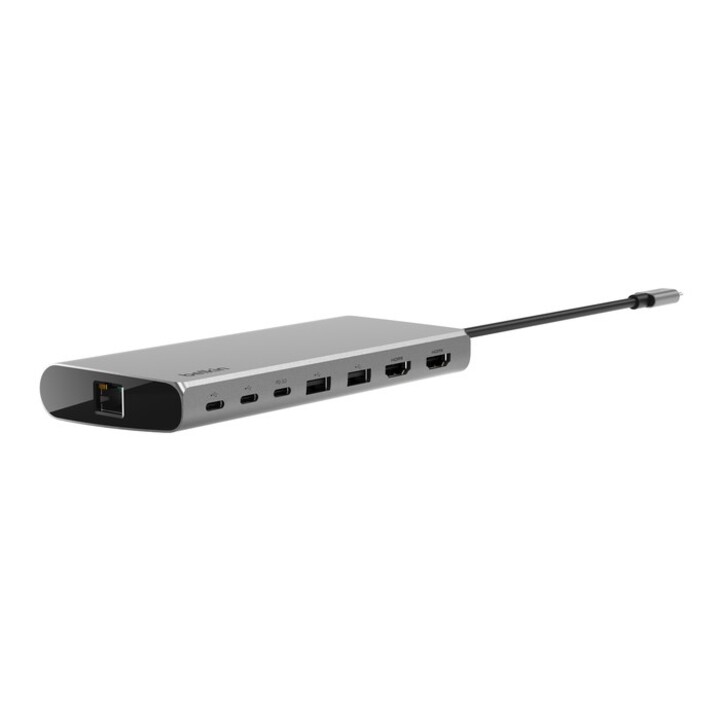 Belkin INC015BTSGY-CZ Docking Station per laptop e replicatore di porte USB 3.2 Gen 1 (3.1 Gen 1) cablato Tipo-C Alluminio