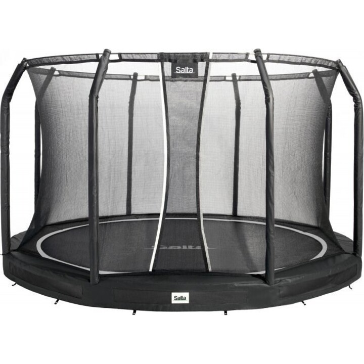 Trampolino Premium Ground Combo 396 cm nero