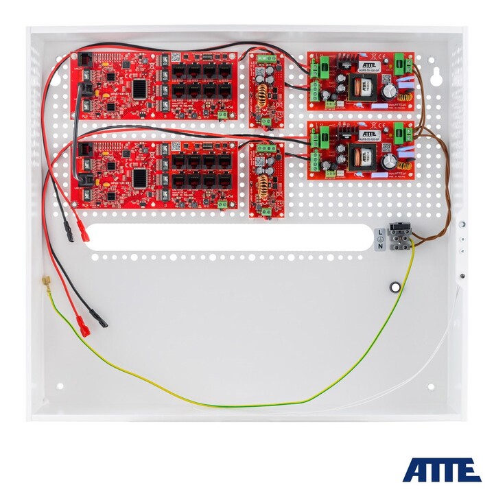 Buffer set for 16 IP switch cameras Po 16P+2G ATTE IPUPS-16-20-H