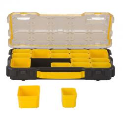 Stanley FMST1-75779 pieza pequeña y caja de herramientas Caja para piezas pequeñas Policarbonato (PC) Negro, Amarillo