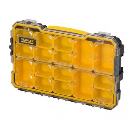 Stanley FMST1-75779 pieza pequeña y caja de herramientas Caja para piezas pequeñas Policarbonato (PC) Negro, Amarillo