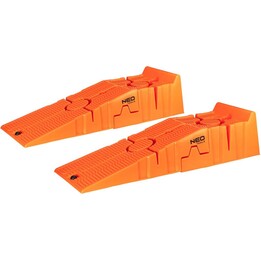 Neo Tools 10-478, Coppia di pontili per veicoli da 3000 kg, 2 pezzi, arancione