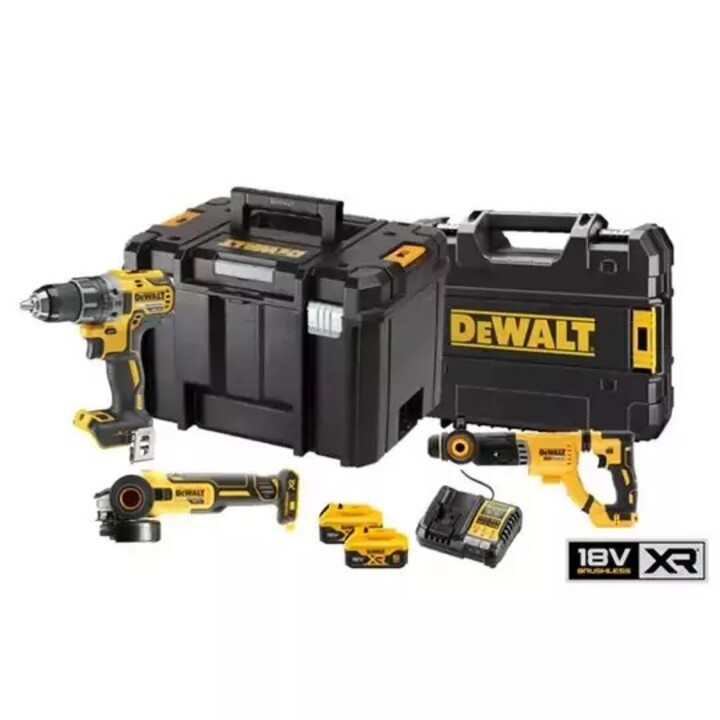 18V XR Combo Kit DCD791; DCG405, DCH263; 2 aku 5ah, lad.