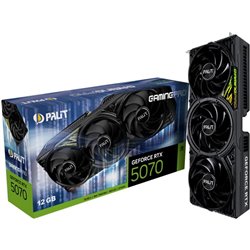Tarjeta gráfica | PALIT | NVIDIA GeForce RTX 5070 | 12 GB | GDDR7 | 192 bits | PCIE 5.0 16x | Disipador de triple ranura | 1 HDM