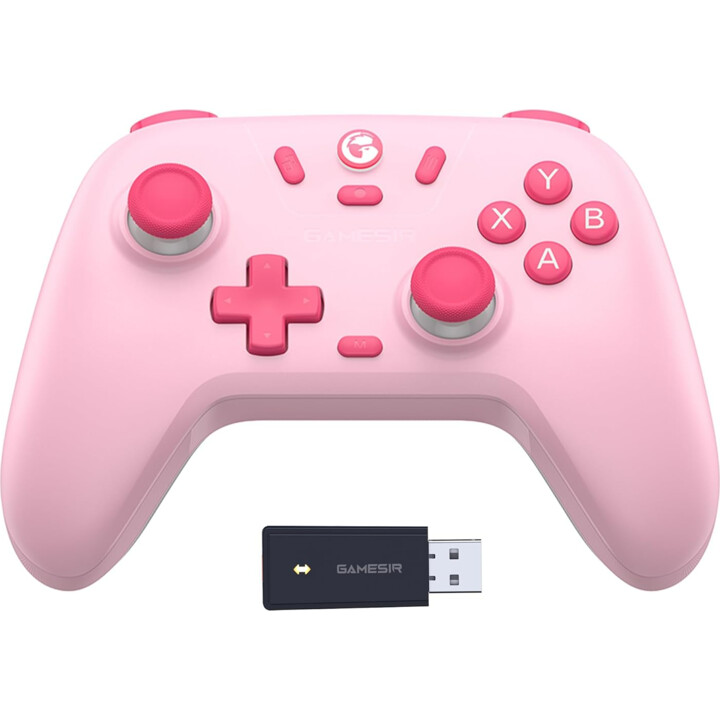GameSir T4 Nova Lite Wireless Controller Pink - For Nintendo Switch/PC/Smartphone/Tablet/iOS/Android TV Box - With Hall Effect