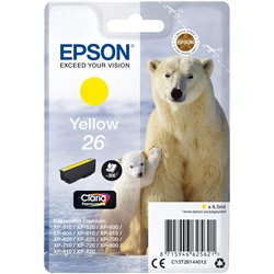 CARTOUCHE D&#39;ENCRE JAUNE 26XL/C13T26344020 EPSON