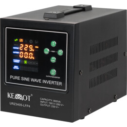 KEMOT PROsinus-800-LFP4 UPS with pure sine wave output, charging function 12V 230V 800VA/500W