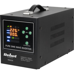 REBEL POWER-1000-LFP4 USV 1000VA/700W 12V/230V reiner Sinus, schwarz