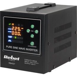 Rebel POWER-500-LFP4 UPS a onda sinusoidale pura con funzione di carica 12V 230V 500VA/300W