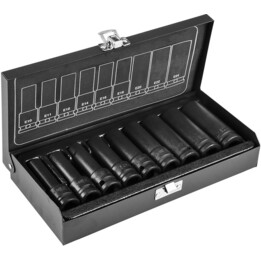 Set di socket Impact 1/2 E Torx Long 9pieces (E10, 11, 12, 14, 16, 18, 20, 22, 24) Cr-MO