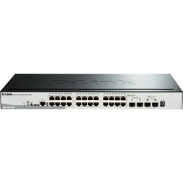 24-Port Gigabit Stackable SmartPro PoE + 2 SFP-Ports + 2 x 10G SFP+-Ports (193 W)
