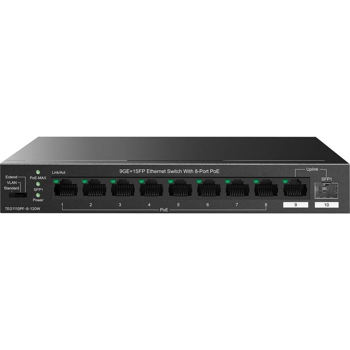 Switch Tenda TEG1110PF-8-120W