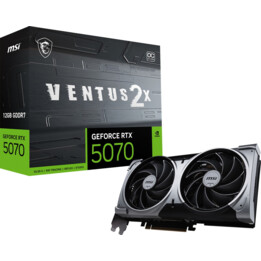 Placa de vídeo MSI GeForce RTX 5070 VENTUS 2X OC 12 GB GDDR7 DLSS4