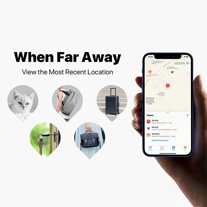 MiLi MiTag tracker keyring 3-pack - red