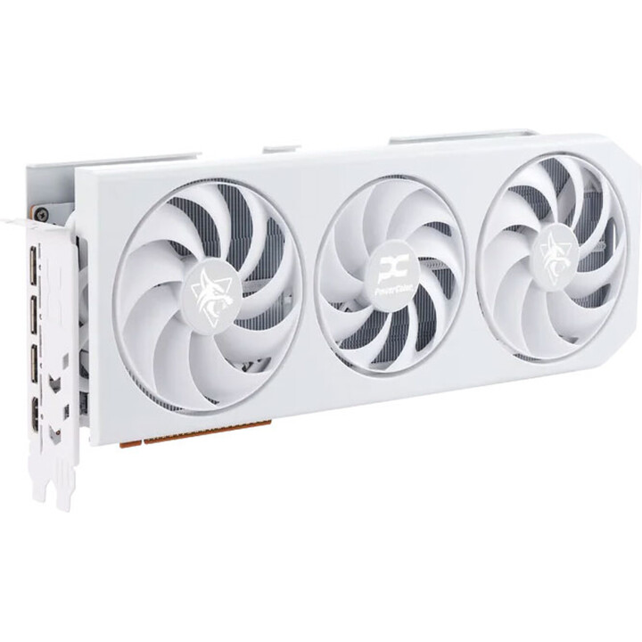 Scheda grafica Powercolor Hellhound Spectral AMD Radeon RX 9070 XT bianca 16GB GDDR6