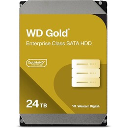Unidad de disco duro Western Digital de 24 TB HDD 7200 rpm 6 Gbit/s Gold WD242KRYZ, 512 MB
