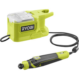 Ryobi RRT18-0, Ferramenta rotativa de precisão 18V ONE+, Kit de acessórios de 15 peças, Verde/Cinza